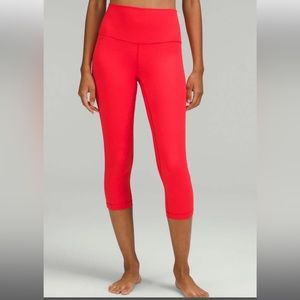 Lululemon Align Crops 21” Love Red